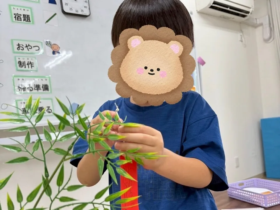 今日は、みんなで七夕の短冊を書きました🎋