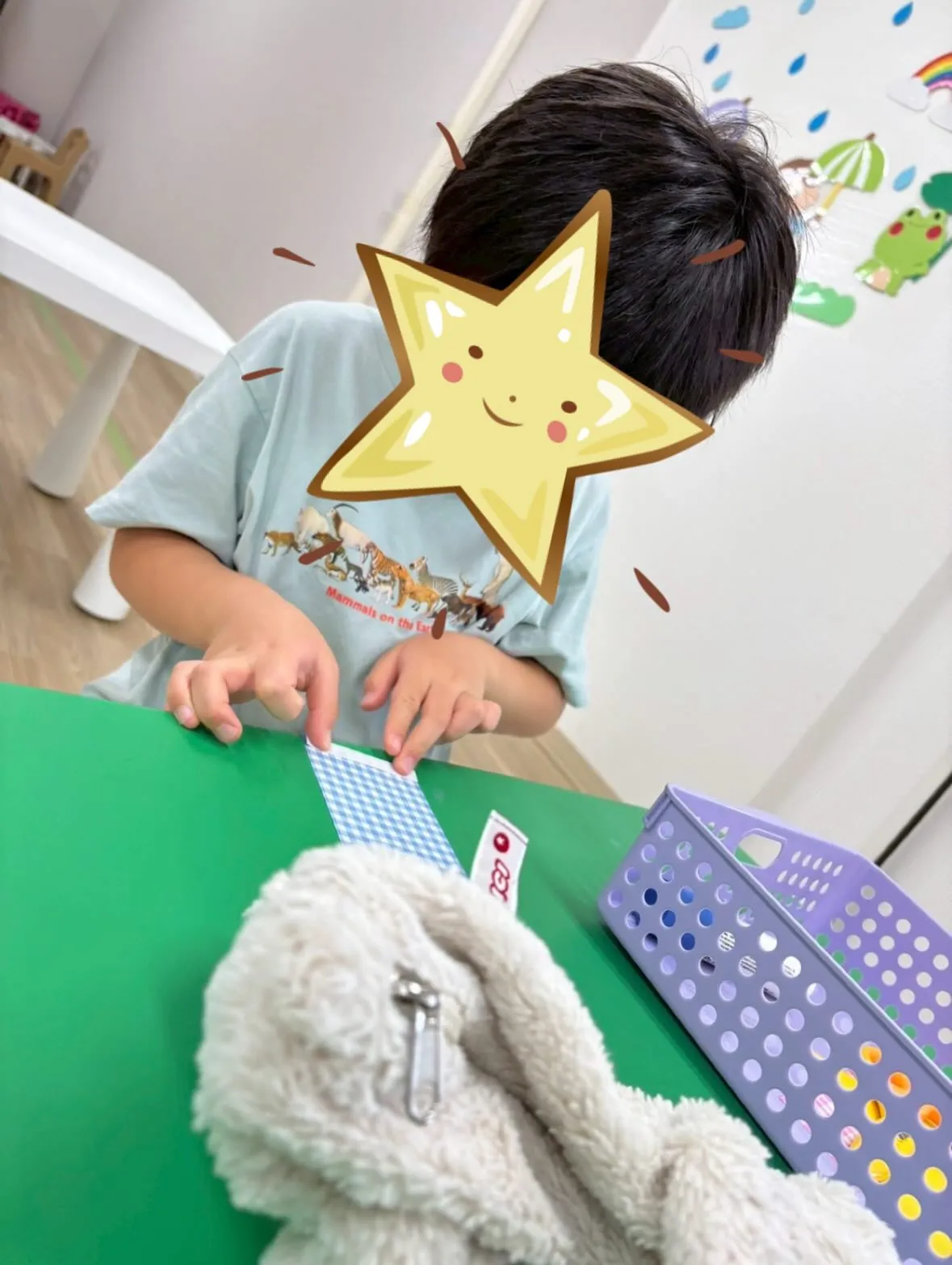 七夕制作で、織姫と彦星を作りました⭐️