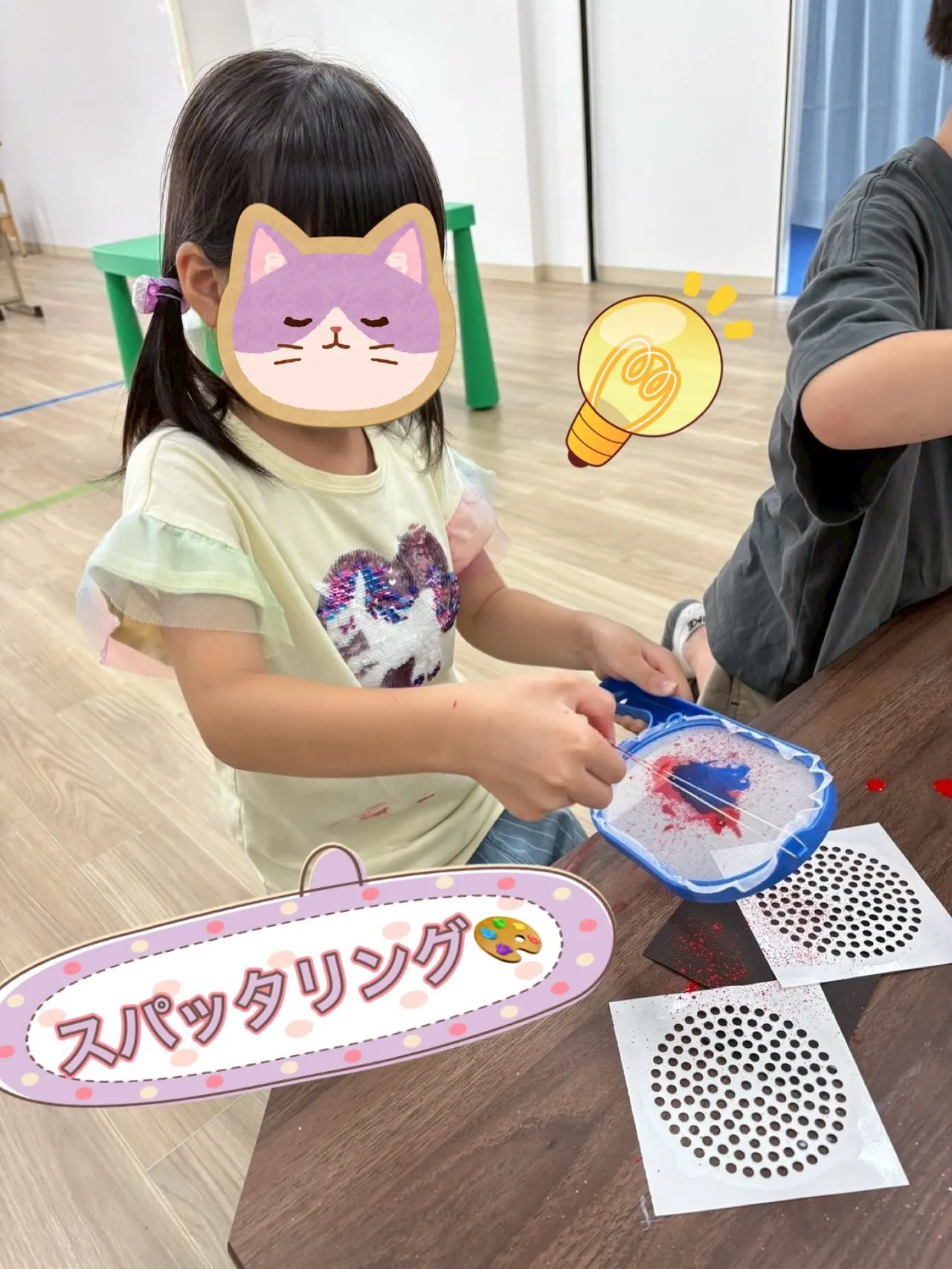 スパッタリングで法被に模様をつけました♪🎨