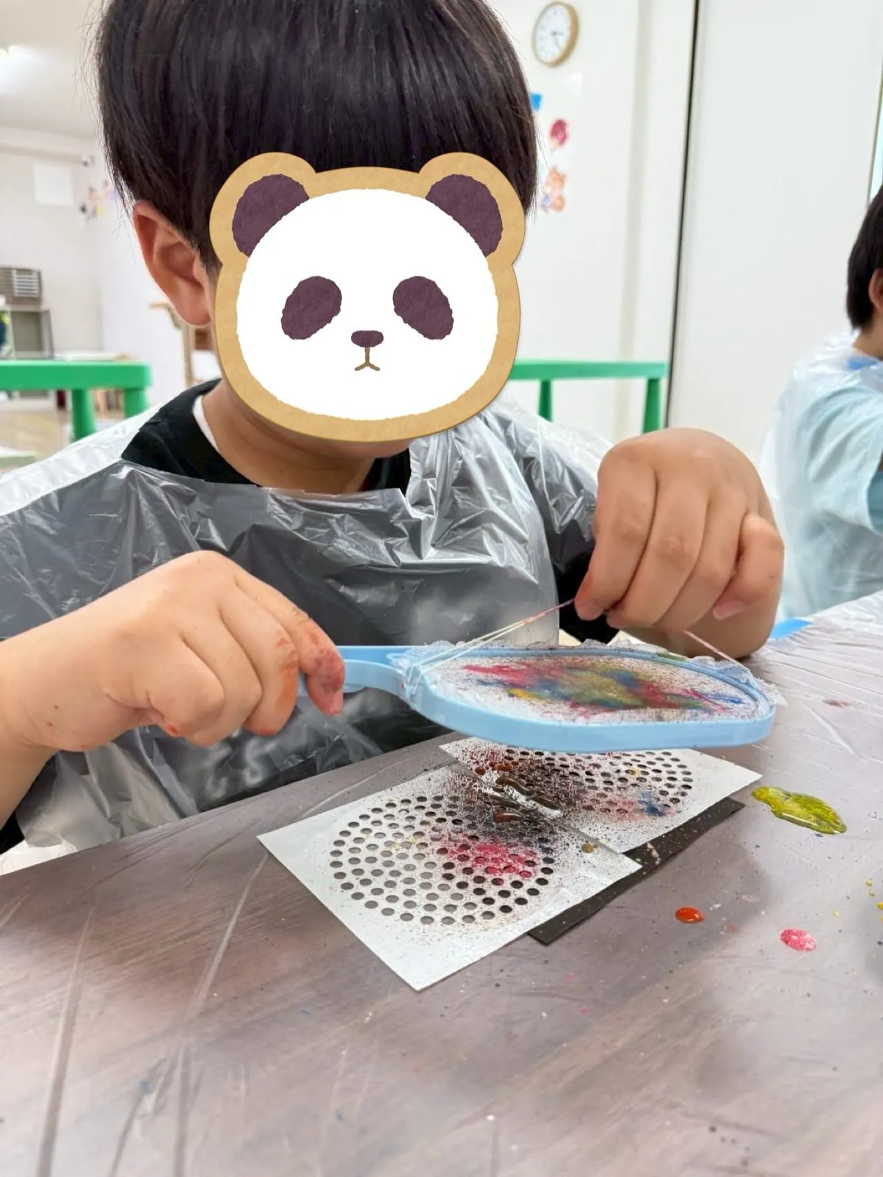 スパッタリングで法被に模様をつけました♪🎨