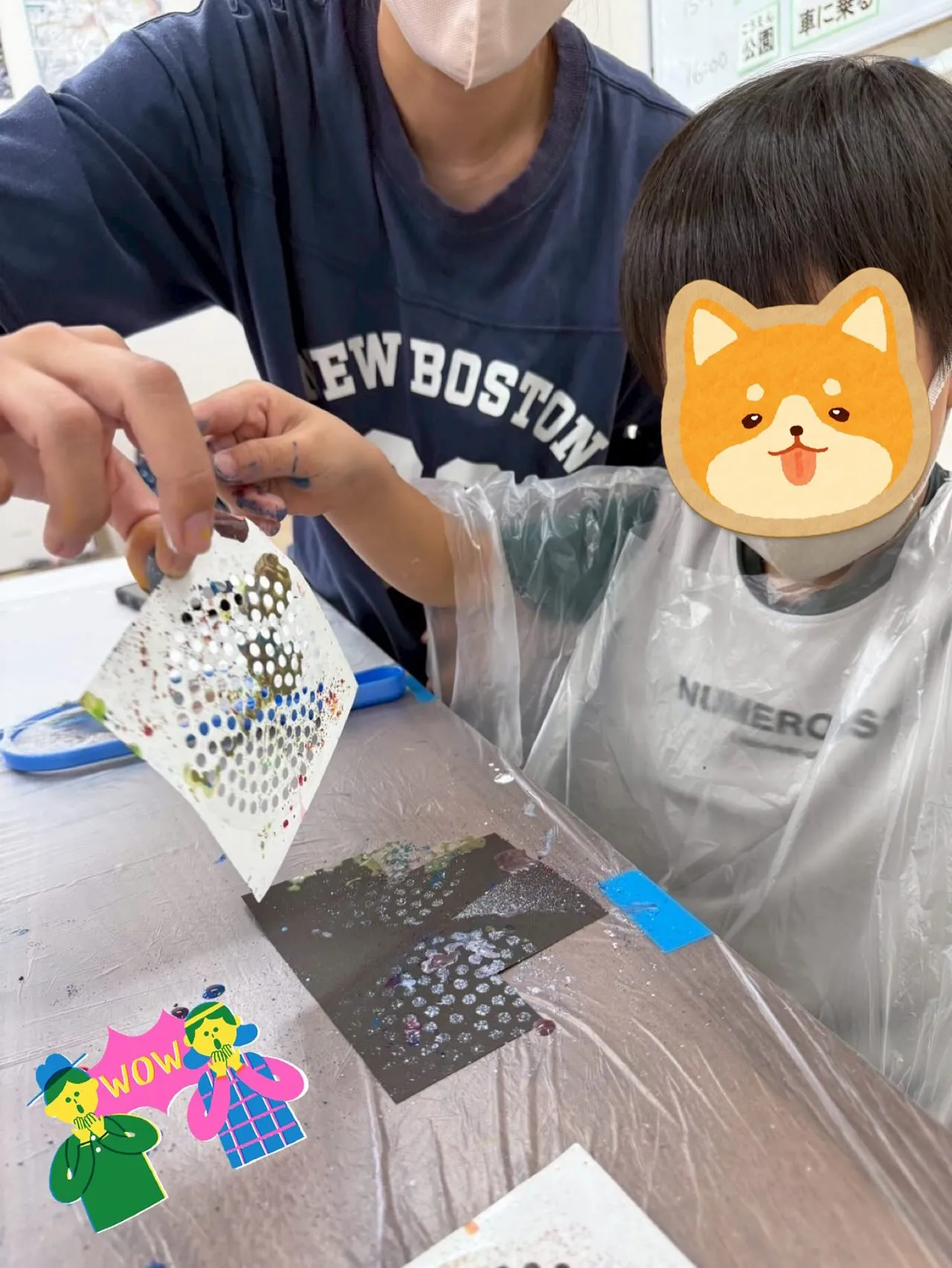 スパッタリングで法被に模様をつけました♪🎨