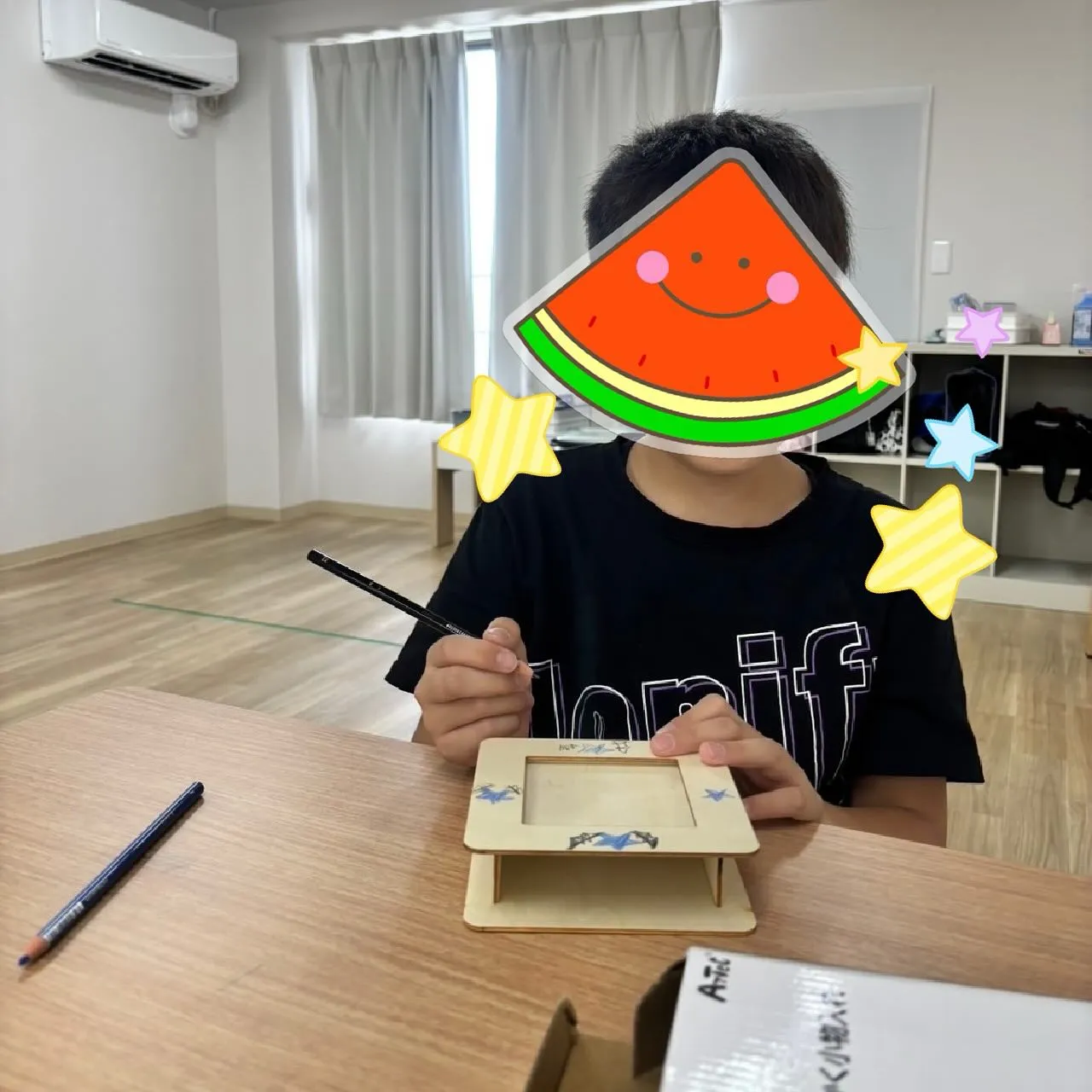 夏休み工作で小物入れを作りました♪